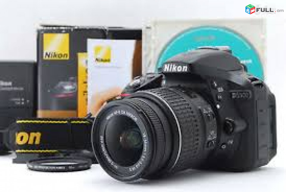 Nikon D5300 24.2MP Digital SLR Camera Body with box3հատ լենս.