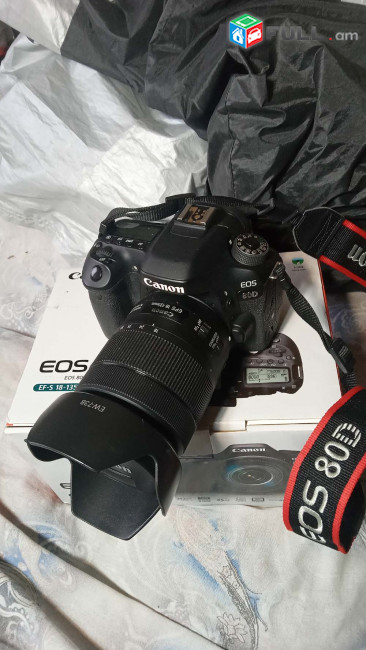 Canon Digital SLR Camera Body [EOS 80D] and EF-S 18-135mm f/3.5-5.6 Image Stabilization USM Lens.