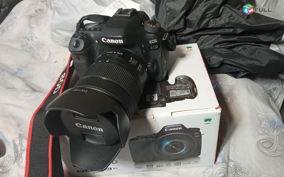 Canon Digital SLR Camera Body [EOS 80D] and EF-S 18-135mm f/3.5-5.6 Image Stabilization USM Lens.