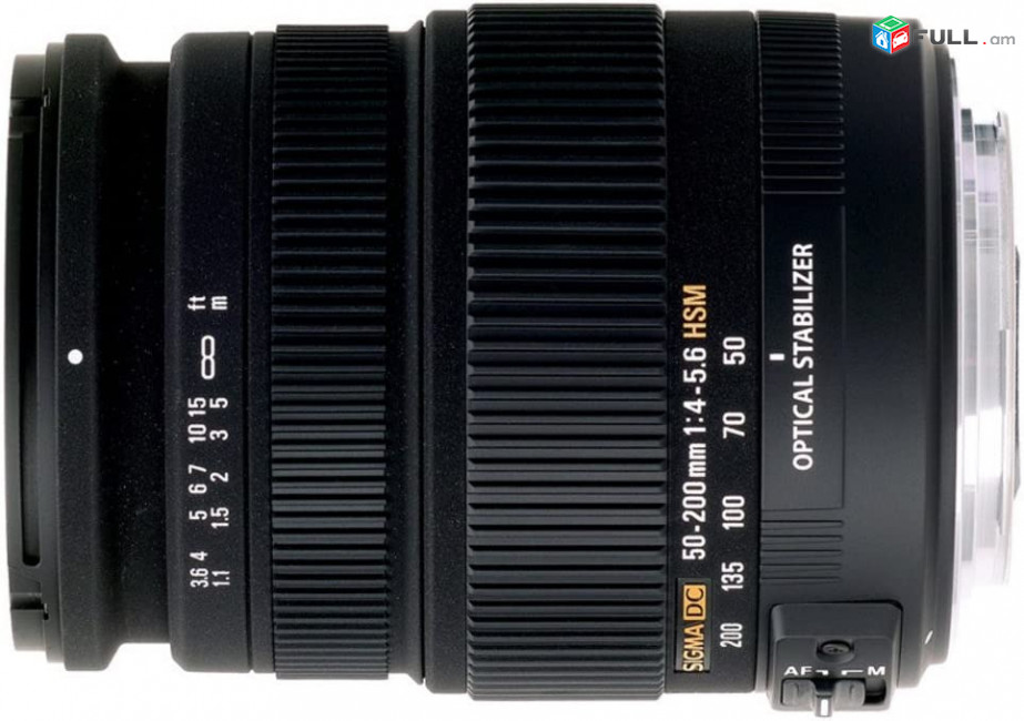 Sigma 50-200mm f/4.0-5.6 DC IF SLD Optical Stabilized (OS) Lens with Hyper Sonic Motor (HSM) for canon.