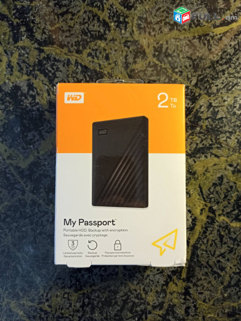 WD / Внешний жесткий диск, 500Gb, 1 ТБ, նոր է, տուփով /ունենք նաև 2 և 3TB/