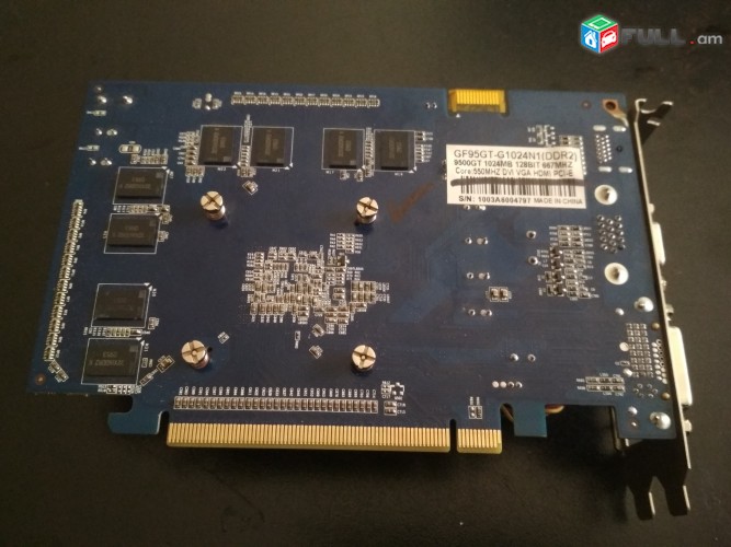 nvidia gt9500 hashdemaiov vga dvi-i hashdemai