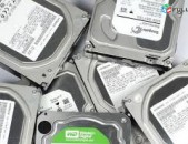 Hamakargchi yev notbuqi Hdd tarber chaperi 120gb, 160gb, 250gb, 320gb, 500gb