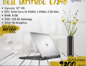  Dell Latitude E7240 ՝12" HD CPU: Intel Core i5-4300U 1,90Ghz 2,50 Ghz RAM: 8 GB SSD: 128 Gb Samsung