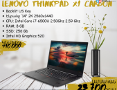Lenovo ThinkPad X1 Carbon 14" 2К 2560x1440 CPU: Intel Core i7-6500U 2.50Ghz 2.59 Ghz RAM: 8 GB SSD: 256 Gb