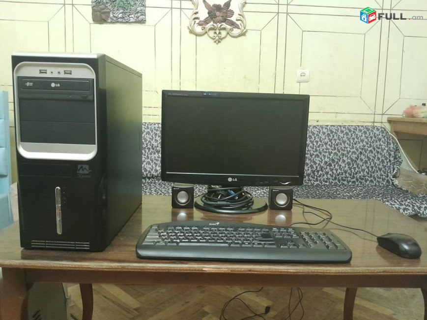 CPU Intel Core i3-2120 RAM DDR3 8GB SSD 120GB HDD 320GB Monitor LG Flatron W1943SS + մեծ քանակությամբ խաղեր