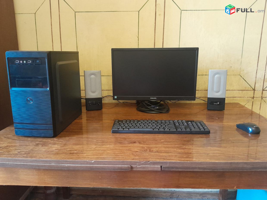 CPU Intel Core i3-9100 RAM DDR4 12GB SSD 120GB Motherboard ASRock H310CM-DVS Monitor Philips 223V5LSB2/10 (62)