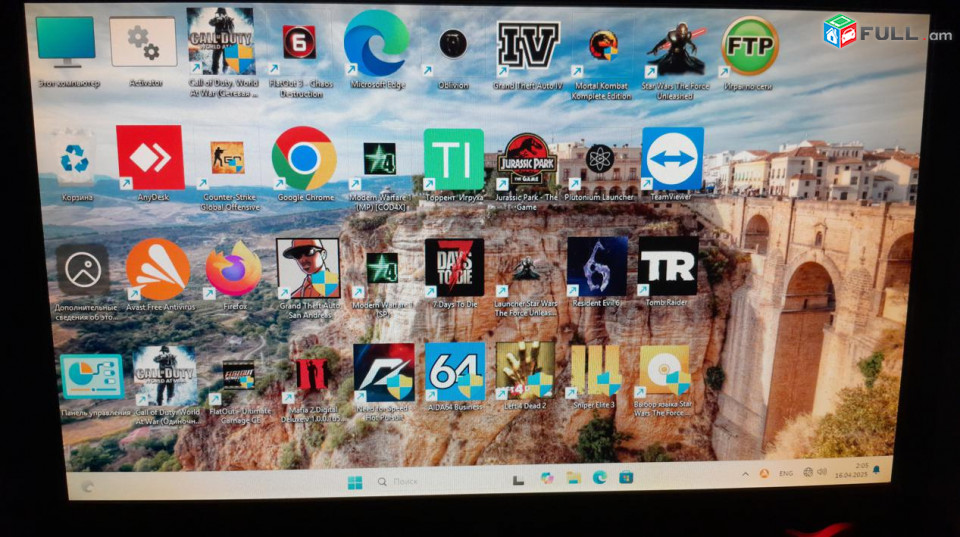 CPU Intel Core i3-3220 RAM DDR3 10GB SSD 120GB HDD 250GB Monitor LG Flatron W1943S + բազմաթիվ խաղեր