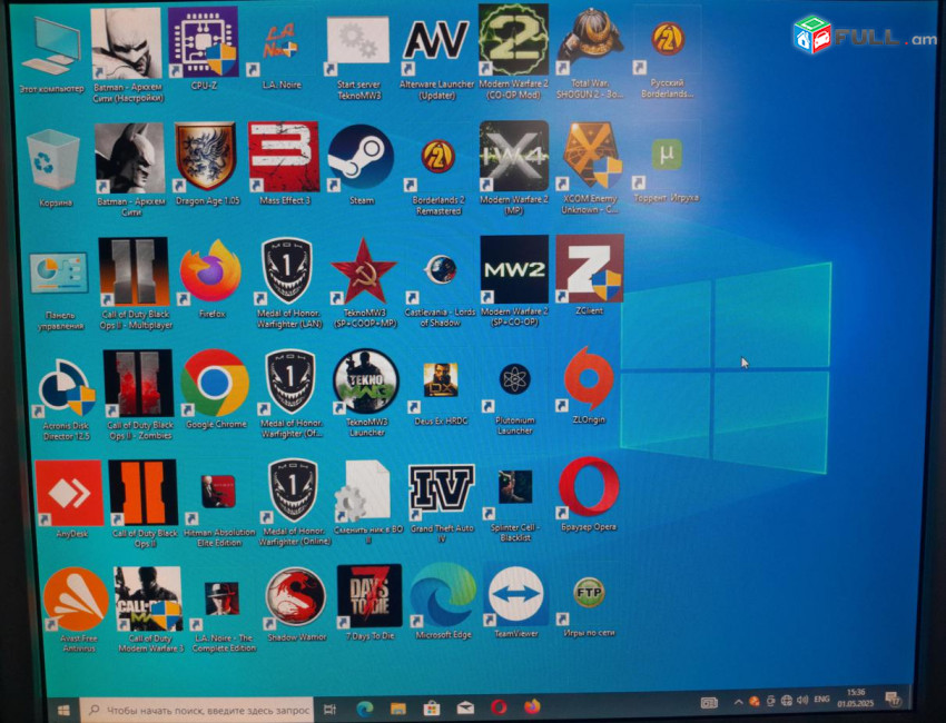 CPU Intel Core i3-4130 RAM DDR3 4GB 1333MHz SSD 120GB HDD 500GB DVD RW Monitor LG 20MP48A-P + շատ խաղեր