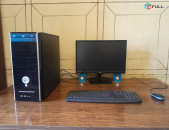 CPU Intel Core i3-4130 RAM DDR3 4GB 1333MHz SSD 120GB HDD 500GB DVD RW Monitor LG 20MP48A-P + շատ խաղեր