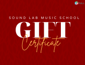 Original Nver Gift Card Նվեր քարտ Ձեր սիրելիին Подарочные карты Nver qart, original nverner Sound Lab Music School