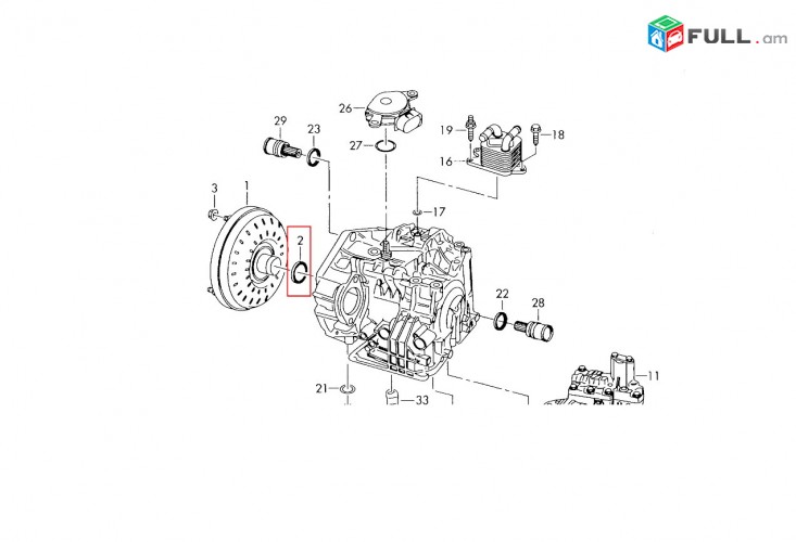 VOLKSWAGEN GIDROMUFTI SAlNIK,Сальник насоса АКПП.8350