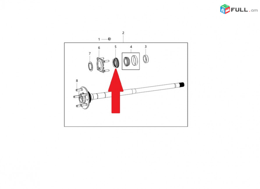 JEEP WRANGLER պոլոսի սալնիկ,Сальник полуоси заднего моста.8162
