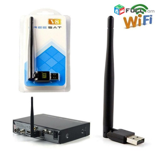 Wi-fi for DVB-T2 և Satellite Freesat V8 USB Adapter for Decoder Satellite TV Rec