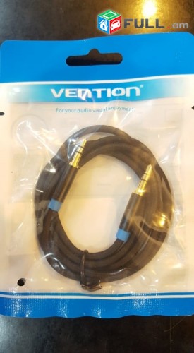 Պրոֆեսիոնալ audio kabel 0,5m 1m 3.5mm (male to male) մետաղապատ ՕՐԻԳԻՆԱԼ կաբել