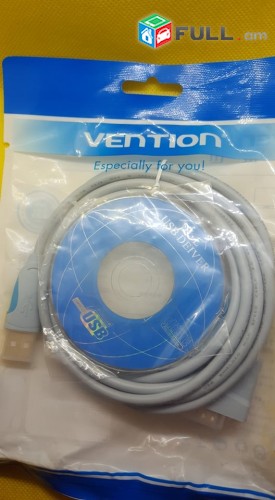 vention Com port  USB to RS232 kabel մետաղապատ 4,5 mm 3m 2m 1,5m 9Pin կաբել օրիգինալ