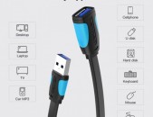 Vention cable USB 2 USB 3 (mama papa) 1m 2m 3m մալուխ for PC printer tv camera kabel