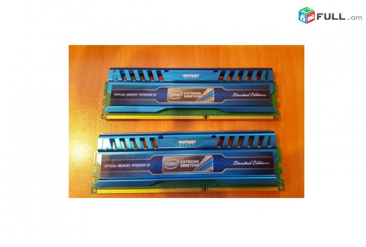 խաղային ռամ Patriot DDR3 8 GB (2 x 4 GB) 1600MHz xaxayin ram զույգով DDR 3 ozu