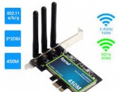 Անլար Dual Band PCI Express WiFi Adapter PCI-E ցանցային քարտ WIfi 6 Intel AX200 2.4G / 5G