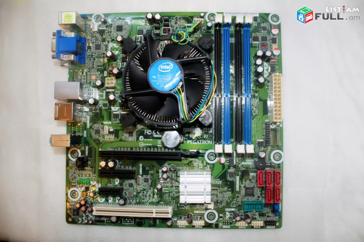 LGA 1156 Intel H55 motherboard 4xDDR3 HDMI VGA PCI-E PCI անթերի LGA1156