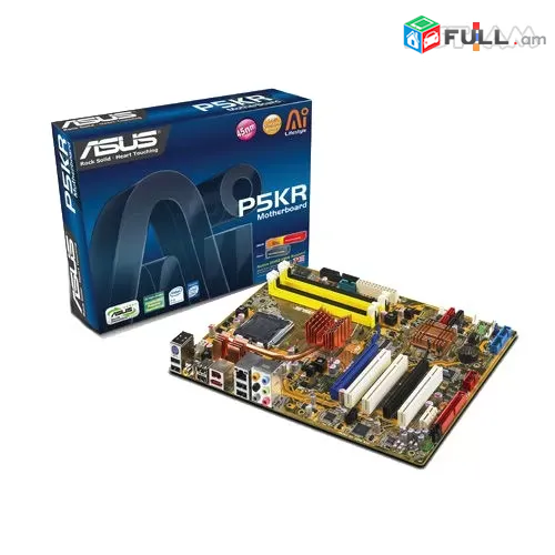 MB ASUS P5KR (P35, 4xDDR2, RAID, 7.1ch, 2xPCI-E 16x) mainboard, mayrakan մայր պլատա