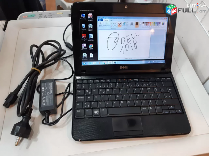 Dell inspirion mini 1018 նեթբուք DDR 3 1GB HDD 2 Dual Core N455 netbook