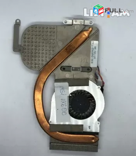 MSI VX600 notebooki radiator ռադիատր радиатор + ventilyator kuler քուլեր кулер