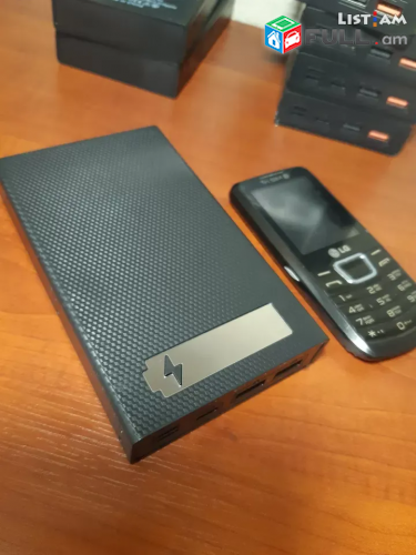 PowerBank TYPE-C + Lighting + MicroUSB QC3.0 արագ լիցք. տարբերակներ 12000mAh 150