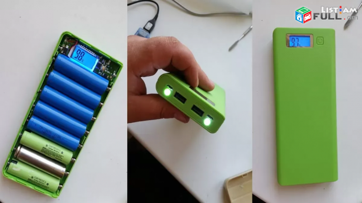 Power bank Power Box powerbank licqavorich 30Ah + ֆանարիկ լիցքավորեք ձեր հեռախոսը