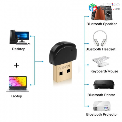 Bluetooth adaptr USB - адаптер 5.0 -նորույթ - գերհզոր ու արագ 5.1 channel 