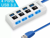 USB 3.0 HUB 4x PORT LED + USB Cable ХАБ switch svich սվիչ հաբ концентратор