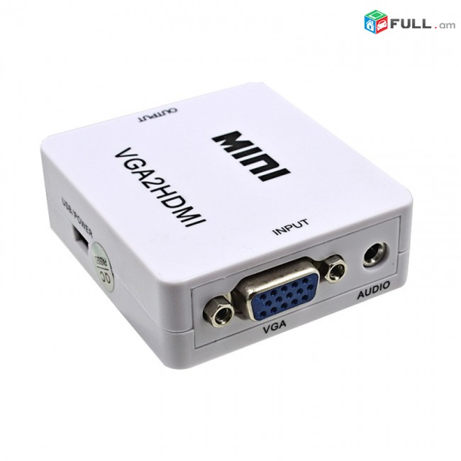 VGA to HDMI VGA2HDMI + AUDIO + Power - Переходник Конвертер Ադապտեր adapter VGA2