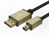 Mini DP to DP 8K 4K 1,4 144Hz 165Hz 32,4 Gbps HDR DisplayPort Display Port Cable Thunderbolt պորտ iMac Mac