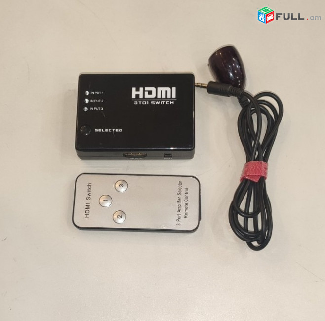 Teflon 3 Port HDMI Switch Switcher Selector с дистанционным управлением