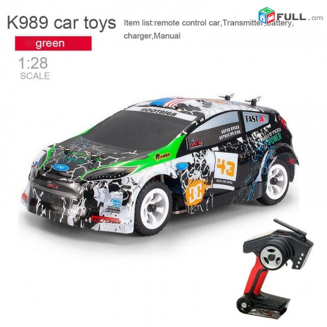 Ռադիոկարգավորվող մեքենա WLtoys K989 RC 30կմ/ժ Rally Радиоуправляемая Машинка 4WD