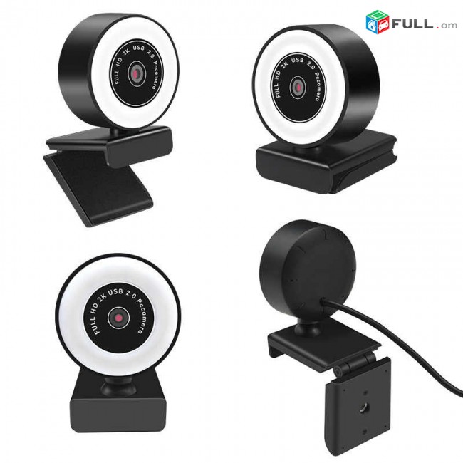 Web Camera Full HD 1080P + Autofocus + micraphon - ավտոֆոկուսով վեբ կամեռա inter