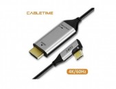 4K Type-C USB-C to HDMI cable Thunderbolt gold 60Hz iPad Pro, MacBook Pro 2018 i, Кабель