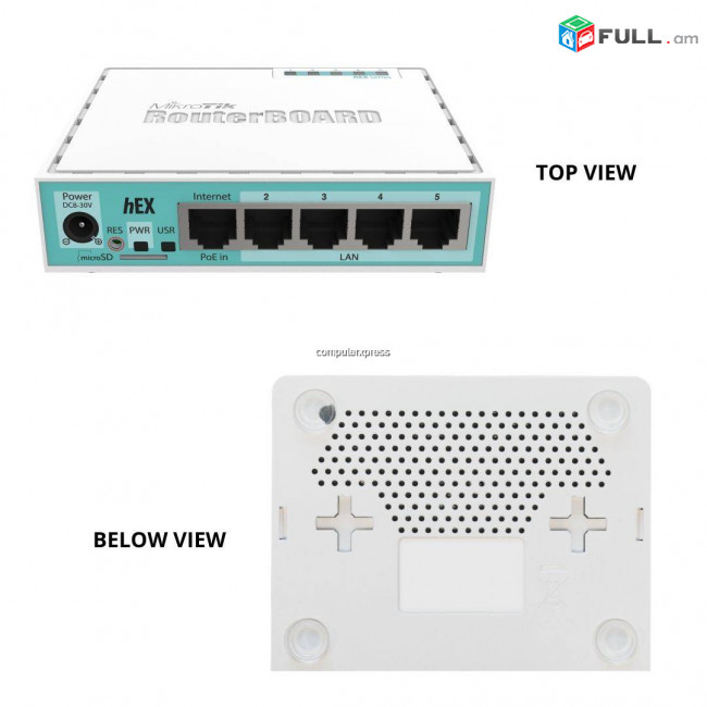 MikroTik RB750Gr3 Routerboard hEX series ցանցային պրոֆեսիոնալ գիգաբիթ Switch 5 port свитч порт