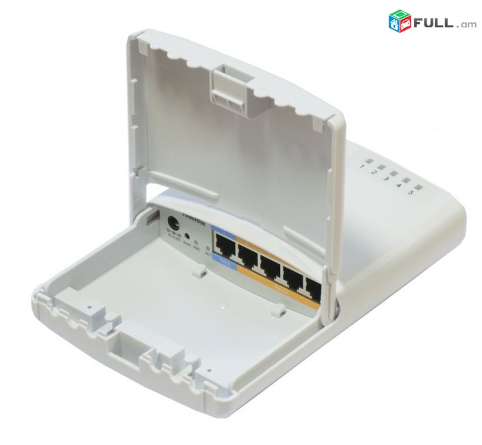 MikroTik RB750P-PBr2 PowerBox 650MHz CPU 64MB RAM 5xPoE out 4 ports, RouterOS L4 Routerboard Router