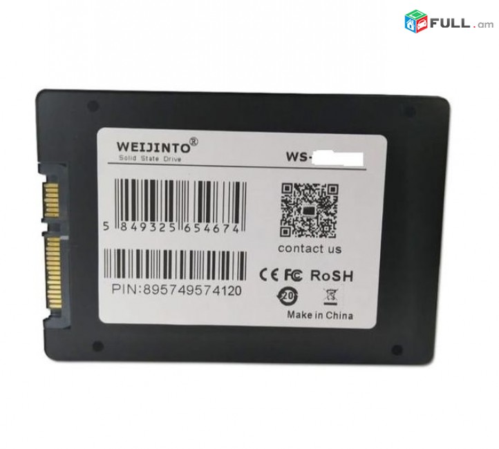 SSD Wejinto 512GB 2.5 SATA for PC Notebook 512Գբ Kosht skavarak Կոշտ սկավառակ ՍՍԴ