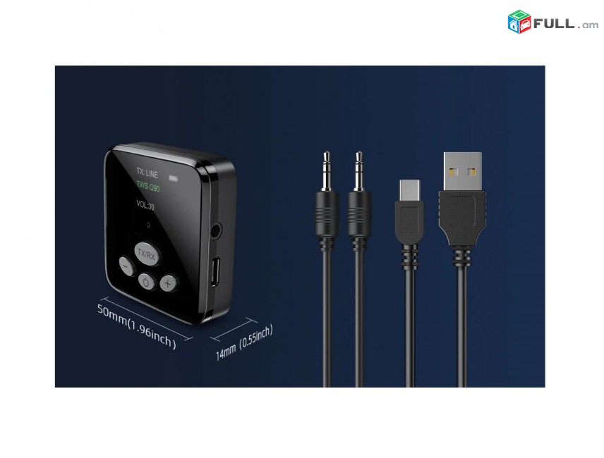 Essager 3.5mm Bluetooth 5.0 Aux NFC Audio Wireless Adapter аудио адаптер աուդիո ադապտր -ընդունիչ և թողարկիչ-