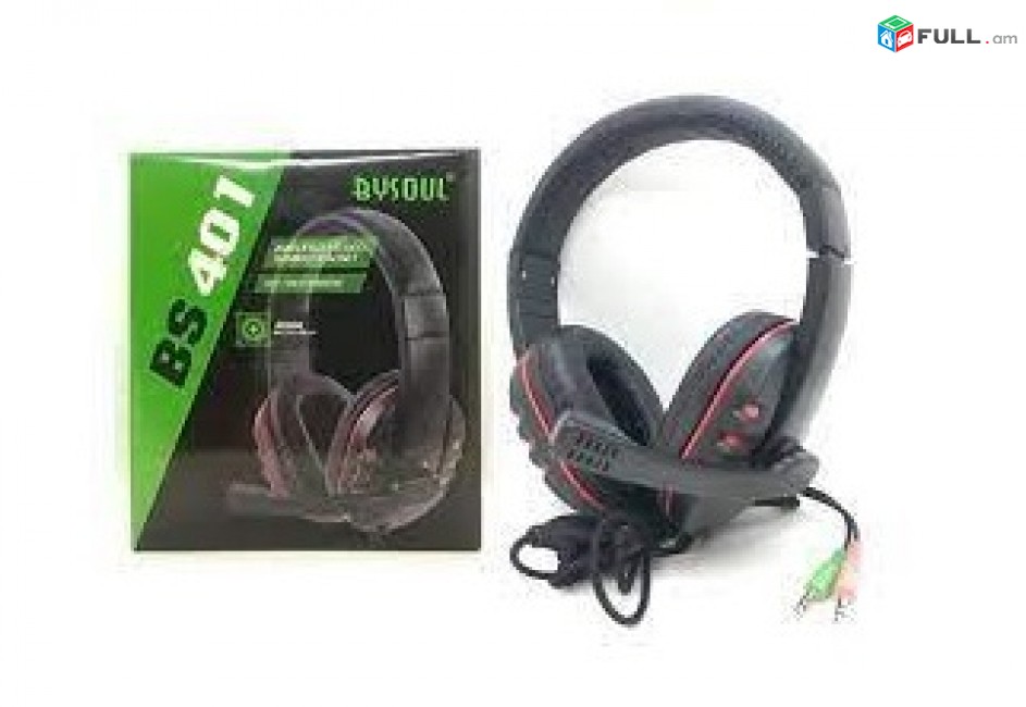 BySoul BS 401 խաղային ականջակալ gaming headset наушники