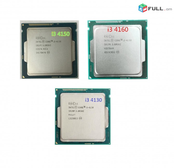 4րդ Սերնդի Լավ Core I3 Պրոցեսորներ Processor I3 4130, I3 4150, I3 4160, Socket 1150 4th Gen անթերի վիճակում