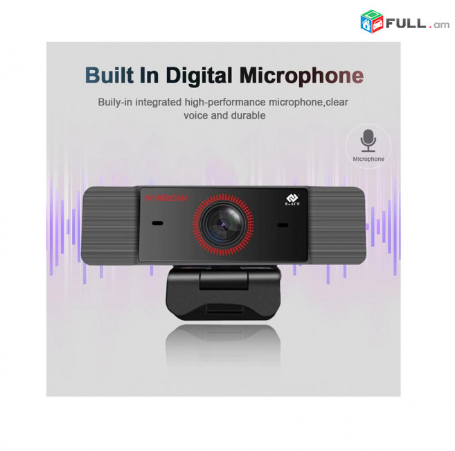 Веб-камера 1080P Full HD USB 2.0 1K Veb Camera Վեբ տեսախցիկ 