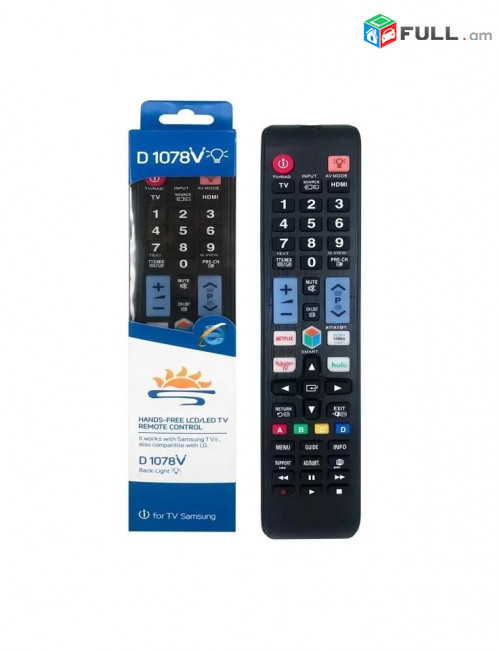 Հեռակառավարման վահանակ Remote Control универсальный пульт для Samsung LCD LED HDTV Smart TV L1088/78V RM-L919