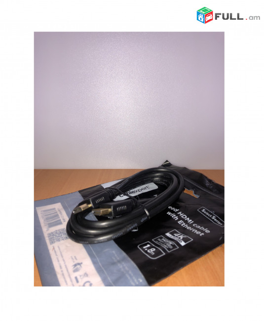 High speed HDMI Cable с Ethernet Select Series 1,8 M кабель Մալուխ  4K 60Ghz Gold 