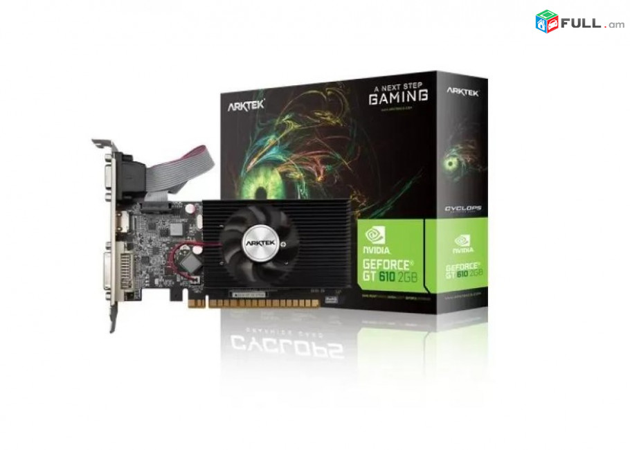 Графический Процессор Arktek GT610 2 GB DDR3 64-Бит HDMI/DVI/VGA Videocard Գրաֆիկական վիդեո քարդ