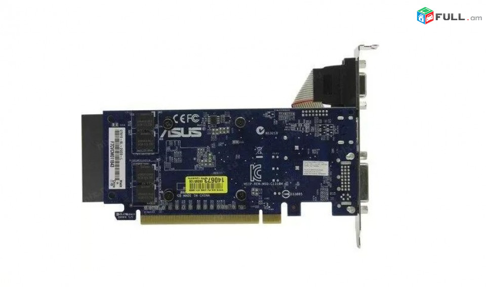 Videocard Asus GeForce GT 610 Silent 2GB DDR3 HDMI VGA DVI Бесшумная Графическая Видеокарта Վիդեո քարդ