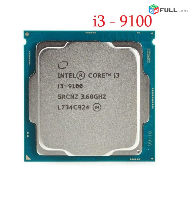 Proc + CPU 9րդ Սերնդի Լավ Core I3 Պրոցեսորներ Processor I3 9100, I3 9100f Socket 1151 9th Gen 