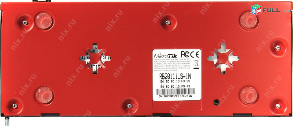 RB2011iLS-IN Mikrotik 5xEthernet, 5xGigabit Ethernet, SFP cage, PoE out on port 10, 600MHz CPU, 64MB RAM, RouterOS L4  witout WIFI 